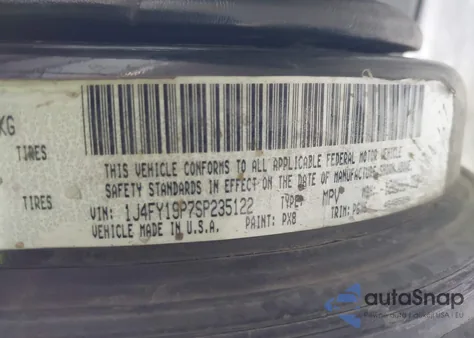 1995 Jeep Wrangler / Yj S/Rio Grande from USA, damaged, VIN 1J4FY19P7SP235122